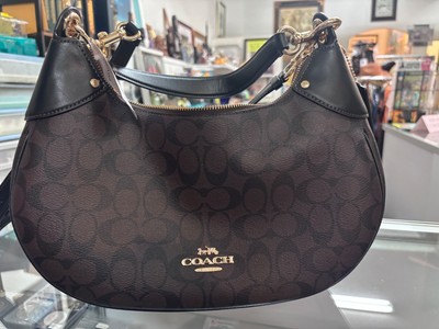 COACH Mara Hobo Signature Canvas Shoulder Bag C1791 Khaki Multi