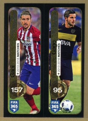 2017 Panini FIFA 365 Soccer Sticker Gabi & Gago No. 379