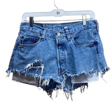 Levi's 501 Distressed Cut Off Shorts Size 32