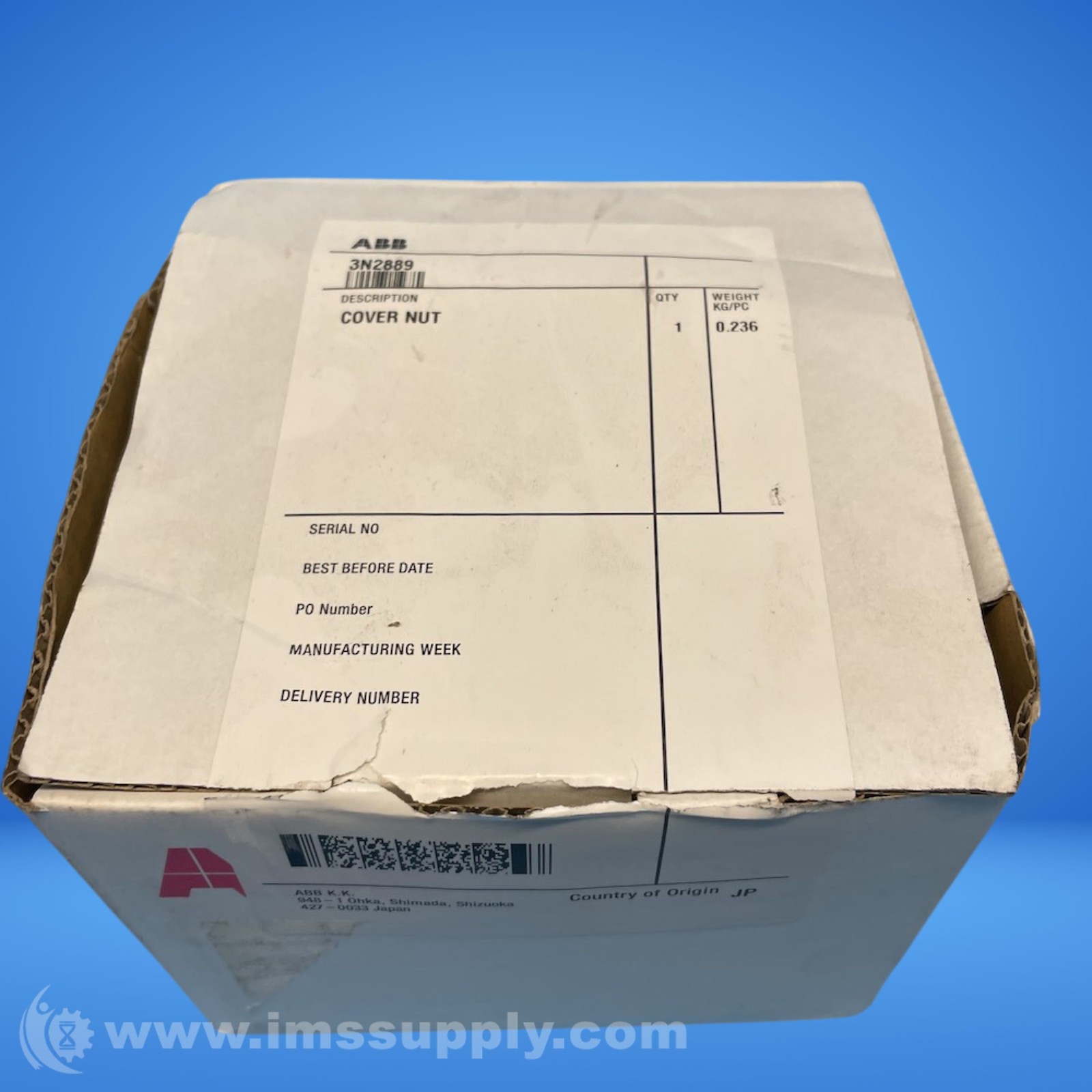 ABB 3N2889 Cover Nut FNOB