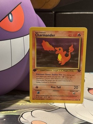 Pokémon TCG Charmander Team Rocket 1st Edition 50/82 Eng 1999 40 HP