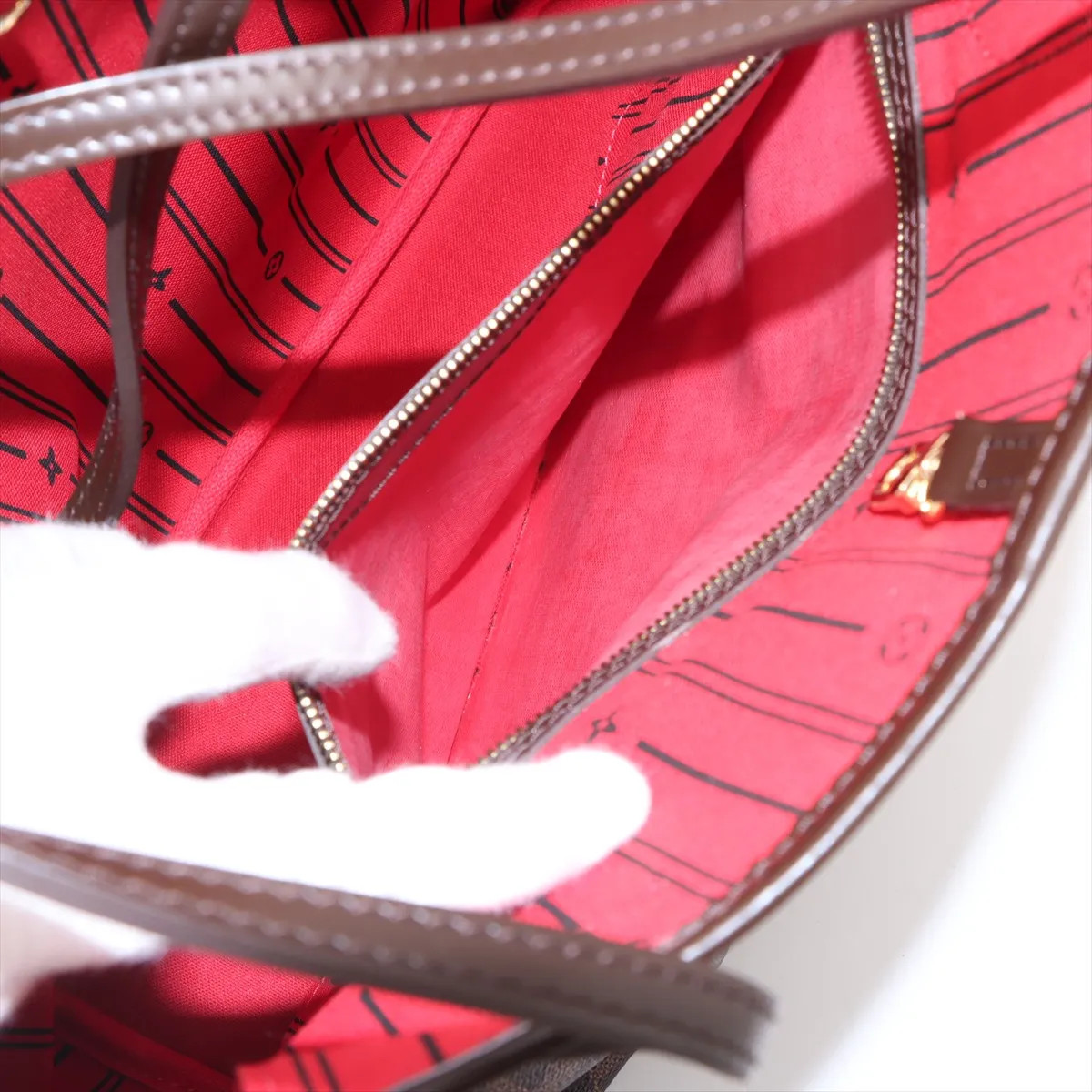 Louis Vuitton Damier Neverfull MM N51105 Brown thumbnail 8