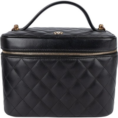 Chanel Quilted Lambskin Vanity Case Handbag Coco CC Tasche