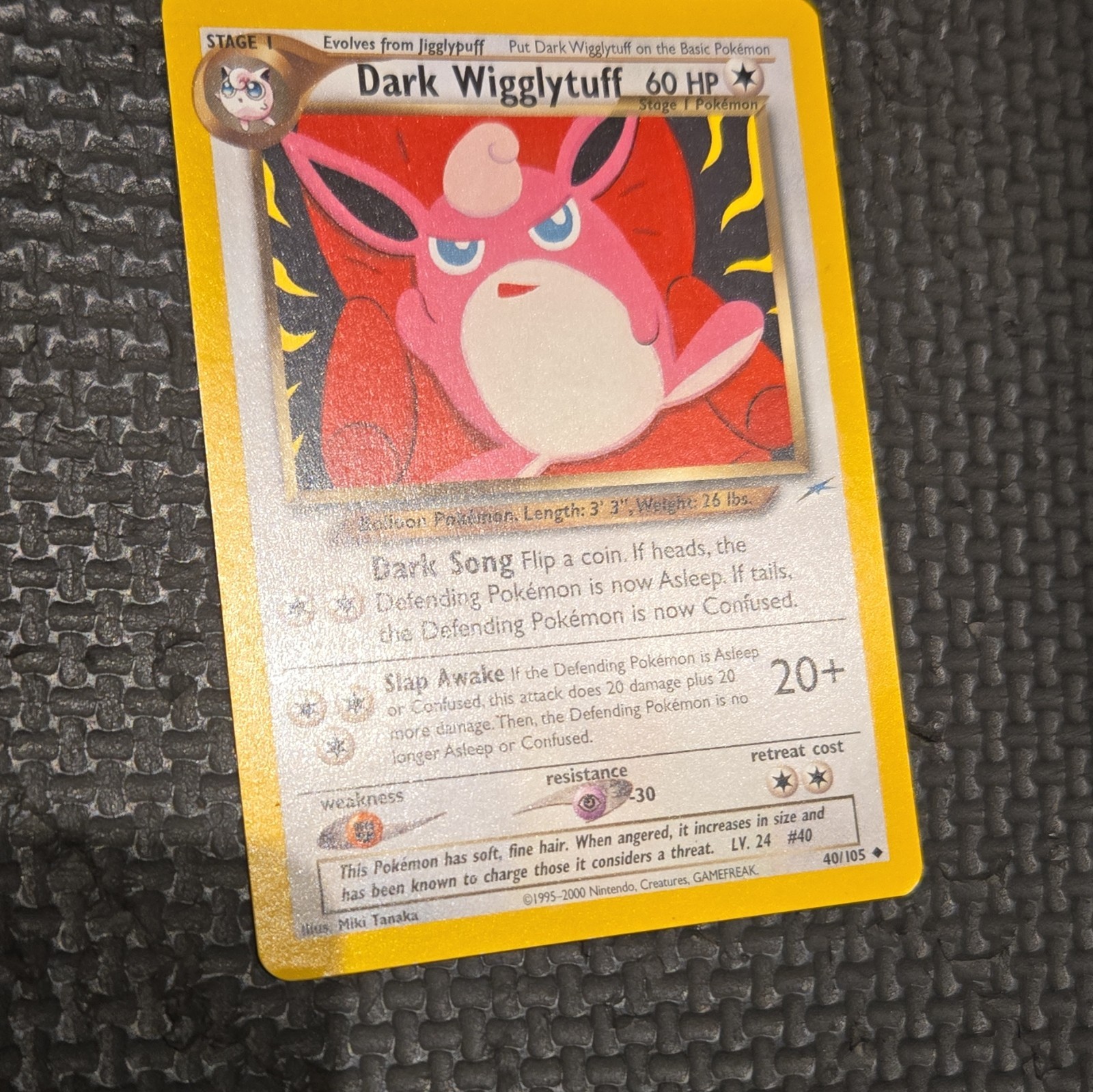 Pokémon TCG Dark Wigglytuff Team Rocket 40/105 Rare Unlimited Eng 60HP