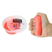 CanDo Theraputty Plus Hand Exercise Putty for Rehabilitation, 3 oz, Red Soft