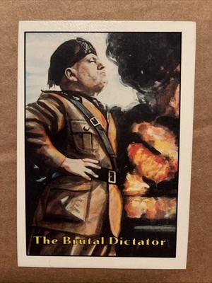 1987 Piedmont Candy Company Terrorist Attack Card #9 The Brutal Dictator