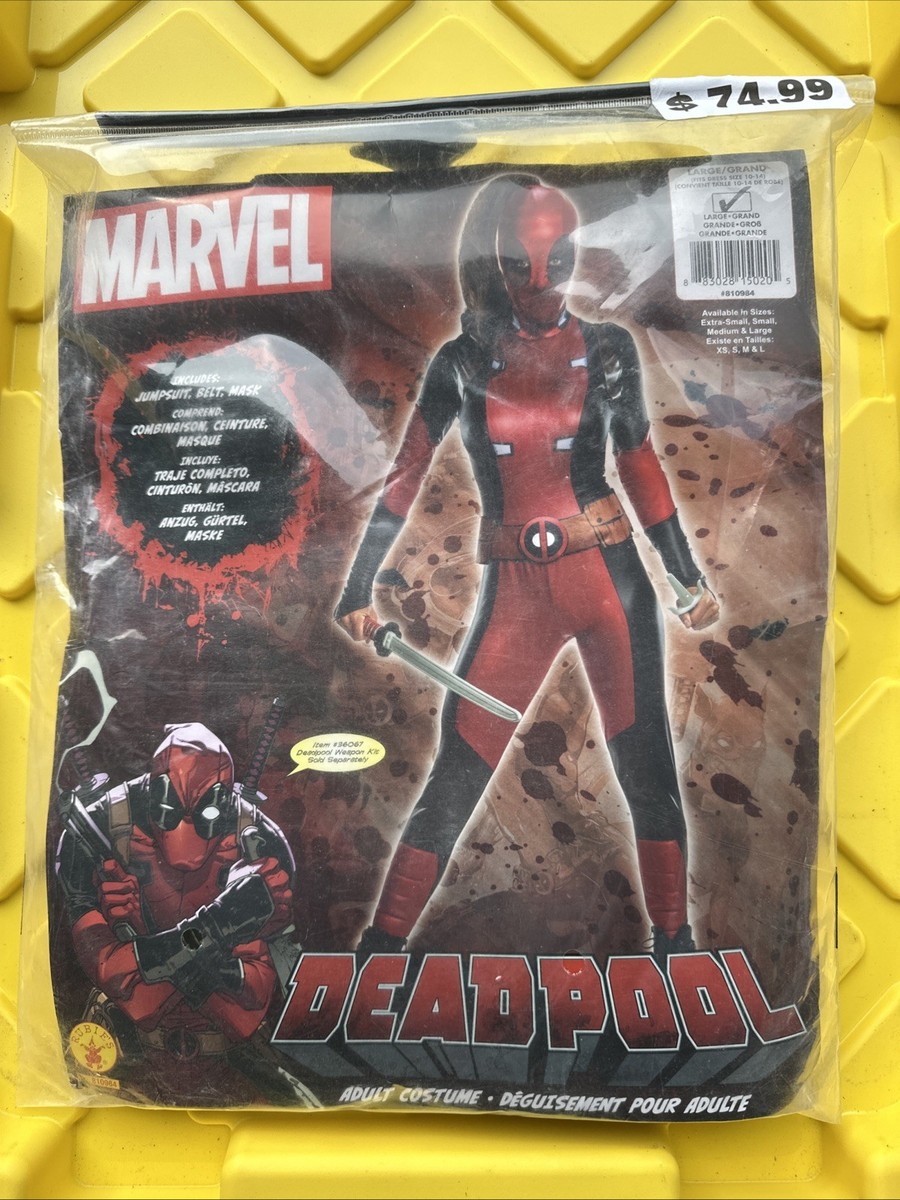 1  Marvel Deadpool Secret Wishes Rubies Women's Costume Size Large | eBay