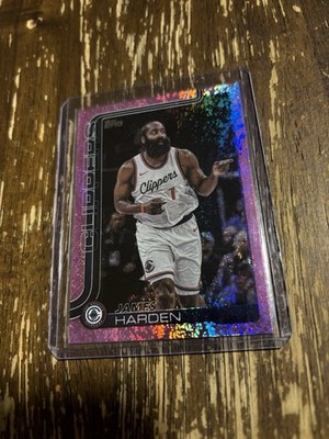2025-26 Topps James Harden Pink Glitter Shimmer LA Clippers