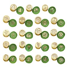 2Pcs Scrapbooking Theme Wax Stamp Head for Valentines Card Wedding Invitations,