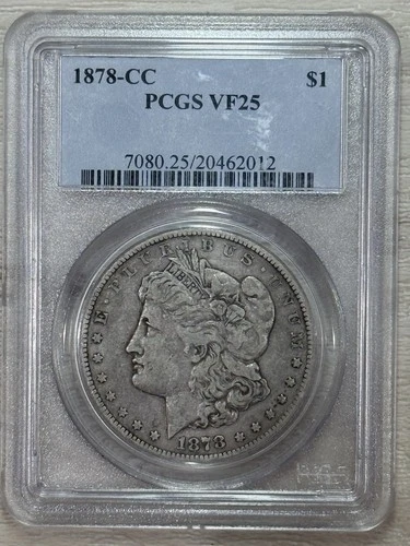 1878-CC Morgan Silver Dollar VF25 PCGS