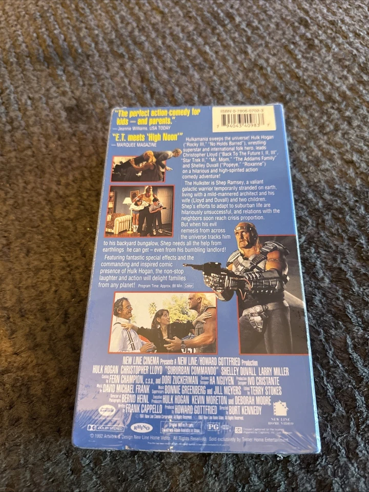 Hulk Hogan Suburban Commando VHS SEALED Watermarks New Line Cinema 90s - Image 3 of 4
