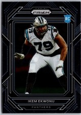2022 Panini Prizm Ikem Ekwonu Rookie Card #366 Panthers. rookie card picture