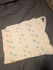 J.E. Morgan Cozy Balloon Thermal Baby Blanket Waffle Weave Acrylic Nylon Trim 