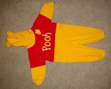 Vintage Winnie the Pooh One Piece Jumpsuit Halloween Costume Outfit Size 18-24 m