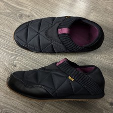 Teva Women's ReEmber Ember Moc Shoes 1125471 Black Slip On Comfort Sz 9 40