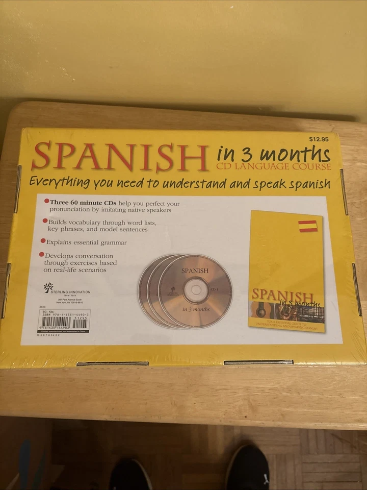 Spanish in 3 Months CD Language Course 3 Audio CD'S & Essential Guide New Sealed Foto 3 de 4