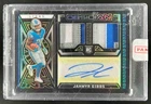 2023 Obsidian Jahmyr Gibbs Rookie Jersey Ink Patch Electric Etch Yellow Auto /10