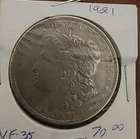 1921 $1 Morgan Silver Dollar