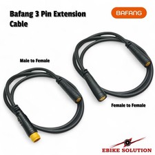 Julet BAFANG Ebike 3 pin Thumb Throttle Extension Cable Gear Sensor M/F F/F