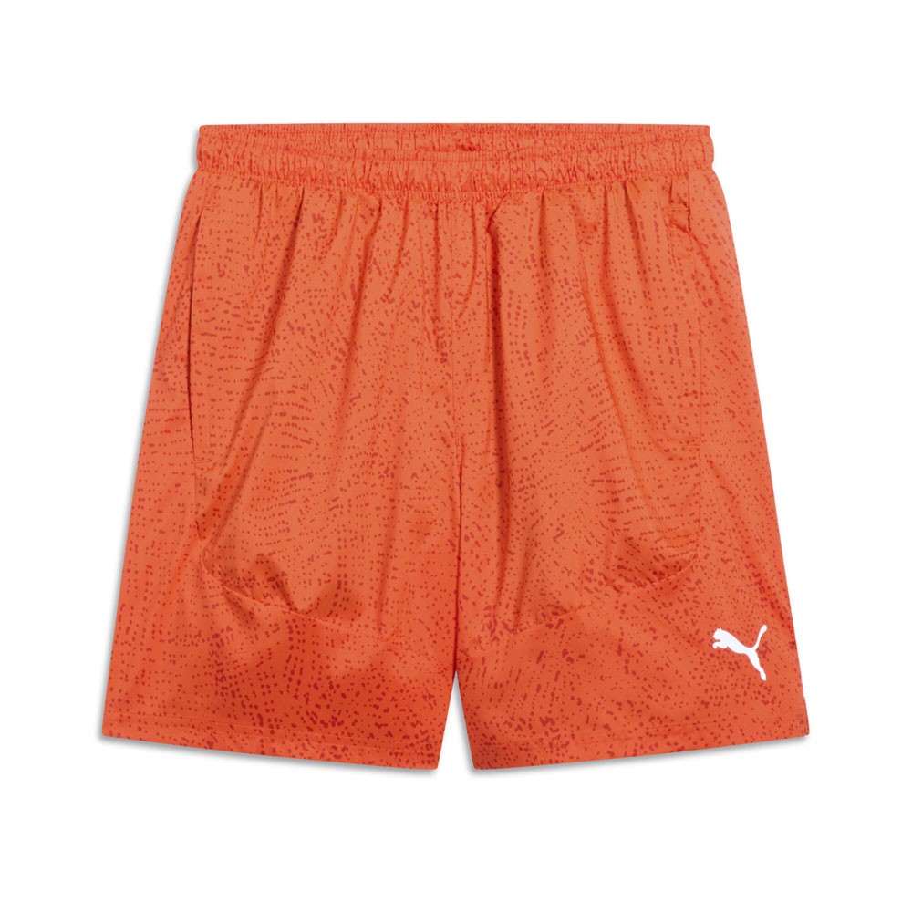PUMA Training All Over Print Athletic Shorts Mens Red Casual Athletic Bottoms 52