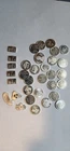 Mixed Lot Of Fractional .999 Fine Silver  33 grams total weight