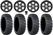 ITP SS212 14" Wheels Black 30" Versa Cross V3 Tires Polaris Ranger XP 9/1K