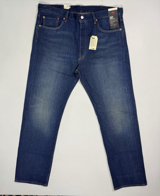 Levi's Lot 501 Jeans Mens 38x32 NWT Blue Denim Premium Button Fly Cotton Big E
