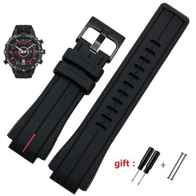 HQ Silicone Watchband for Timex Watch 2N720 T2N721 TW2T76300 24*16mm Strap