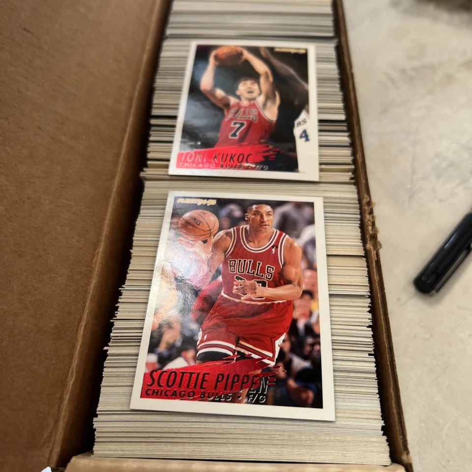 1994-1995 Fleer Basketball Series 1 Complete Set 1-240  Missing Shaq - Image 2 of 2