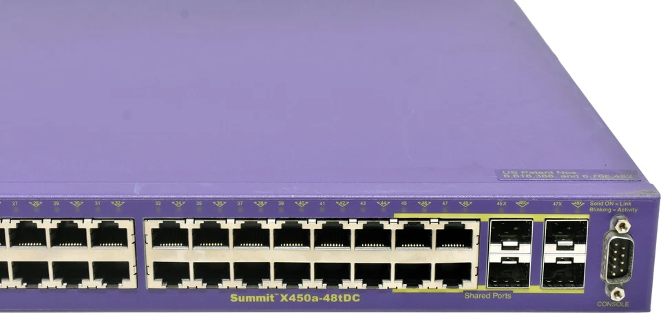 Extreme Summit X450a-48tDC 16165 48-Port RJ-45 GE Switch 4x 1G SFP no PSU - Image 3 of 4