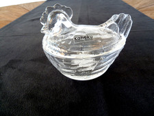 Kaheku Dose HUHN FELIZIA, Glas klar 2-tlg.