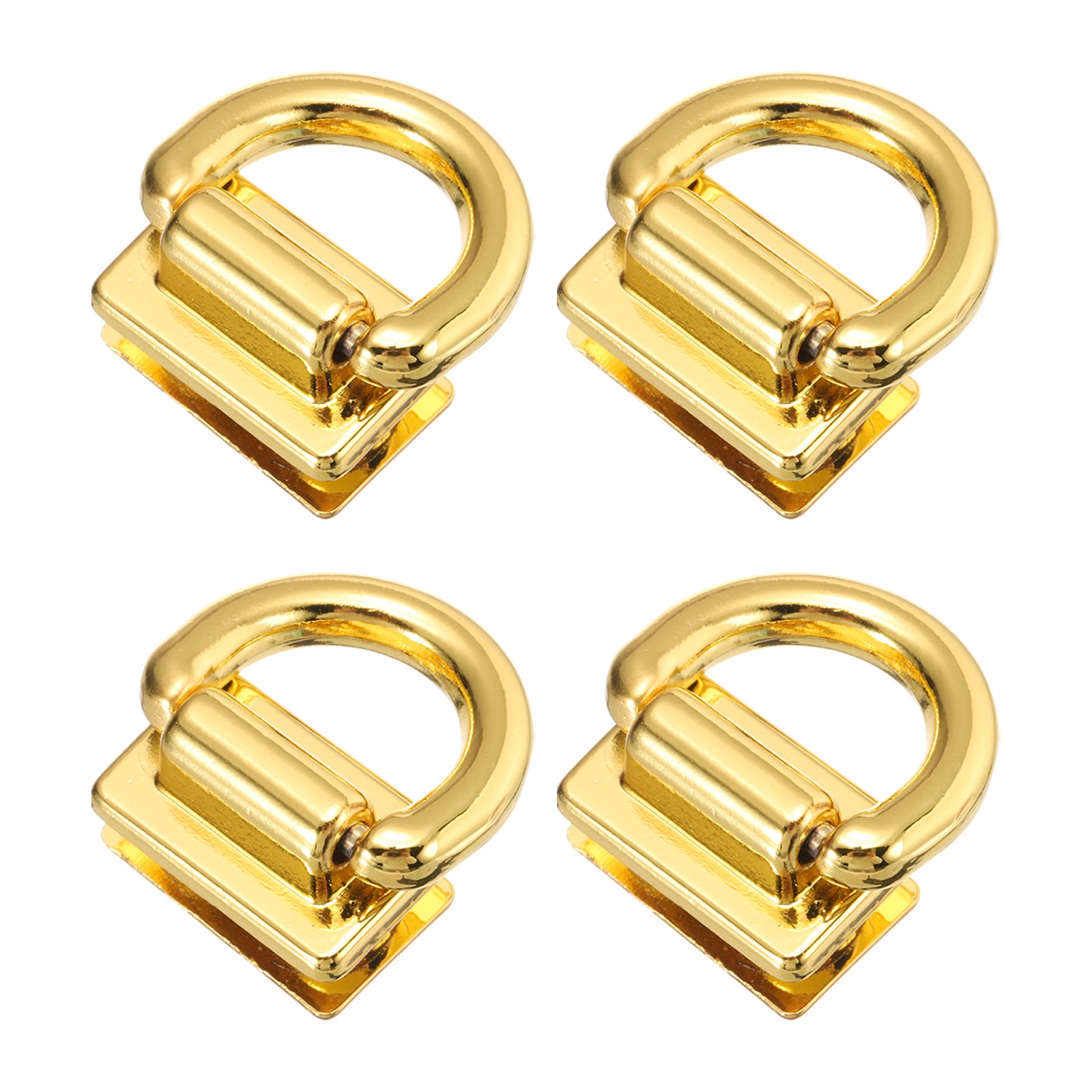 4Pcs Bag Side Clip Buckle Metal Purse Suspension Clasps Gold