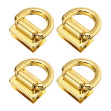 4Pcs Bag Side Clip Buckle Metal Purse Suspension Clasps Gold