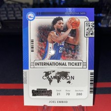 2021-22 Panini Contenders - International Ticket Joel Embiid #24