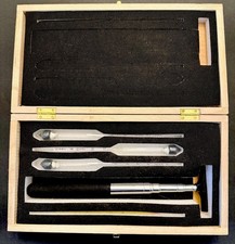 Hydrometer Alcohol Meter Test Kit 0 100 ABV Proof Set w/ Case Thermometers