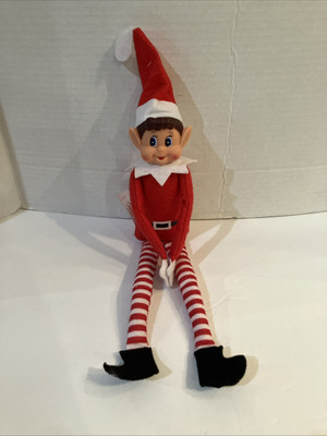 Christmas Elf Behaving Badly Plush Toy | Novelty Long Leg Elf 12  Elf Toy