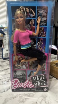 Barbie DHL82 Made to Move Barbie Doll with Pink Top