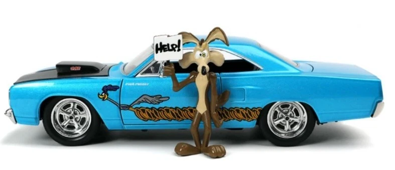 ,JADA TOYS, PLYMOUTH Correcaminos 1970 con E. Coyote, 1/24, JAD32038 - Imagen 2 de 4