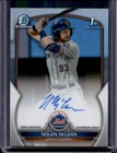 2023 Bowman Draft Nolan McLean Chrome Auto Refractor 1st Prospect #/499 Mets