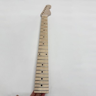 DIY Maple Electric Guitar Neck, Maple Fingerboard, 22 Frets, 25.5 Inches