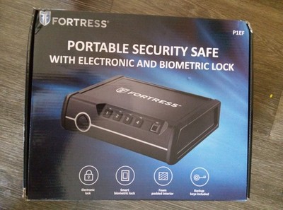 NEW Fortress Portable Security Biometric Safe Electronic Lock.
