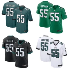 Brandon Graham Men's Stitched Jersey Midnight Green/Kelly Green 