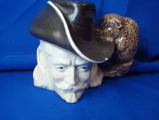 Buffalo Bill Cody Character Mug Byron Molds Ceramic Vintage Hand Painted 1973