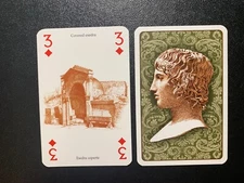 Swap Playing Card  Pompeii COVERED EXEDRA  Lo Scarabeo
