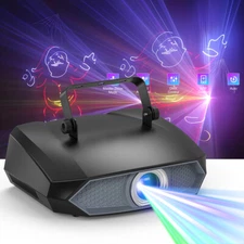 Laser Light Full Color 3D Animation effect Projector Light App DMX Stage DJ Club