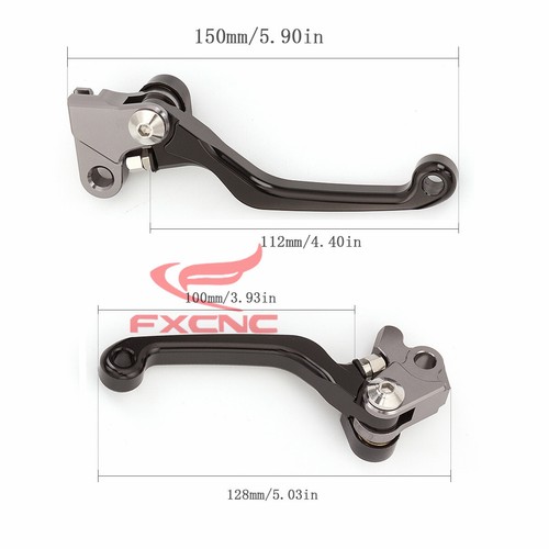 FXCNC CNC Aluminum Dirt Bike Pivot Brake Clutch Levers Fit For