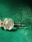 Platinum Diamond Earrings .30 ctw, nice white sparkling dias, wg silicone backs — photo 4