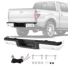 Chrome Rear Step Bumper Assembly With Sensor Holes For Ford F-150 F150 2009-2014