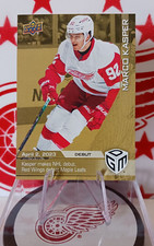 Marco Kasper 👌 GOLD Detroit Red Wings Rookie ~100 Issued~ 2022-23 UD GDM #75