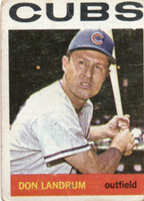 DON LANDRUM 1964 TOPPS CARD #286 CUBS FAIR  A53